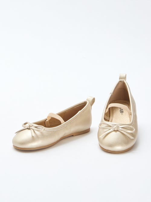 Bailarinas em imitação de pele com tira - Kiabi