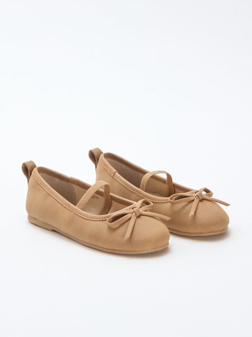 Bailarinas em imitação de pele com tira - Kiabi