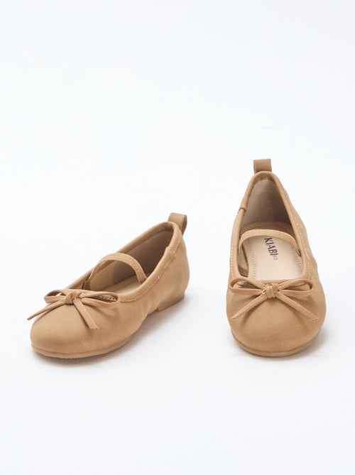 Bailarinas em imitação de pele com tira - Kiabi