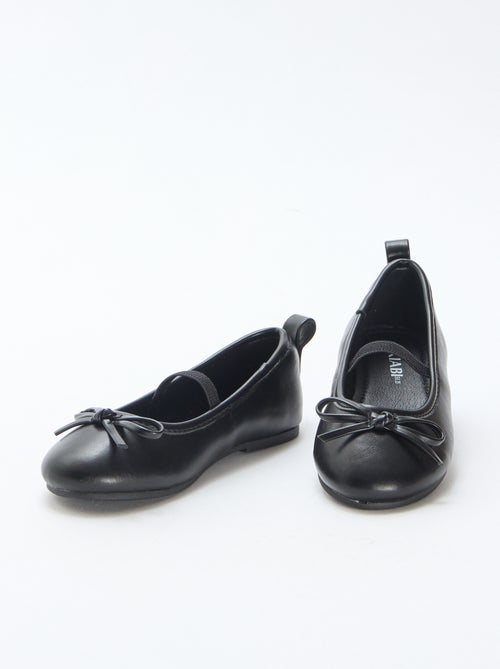 Bailarinas em imitação de pele com tira - Kiabi