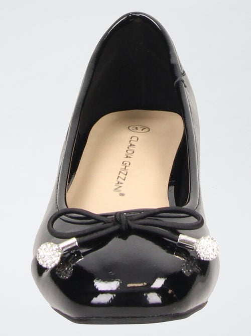 Bailarinas envernizadas com pequenos saltos - Kiabi