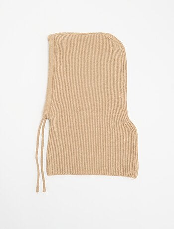 Balaclava canelada lisa
