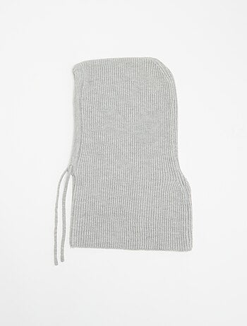 Balaclava canelada lisa