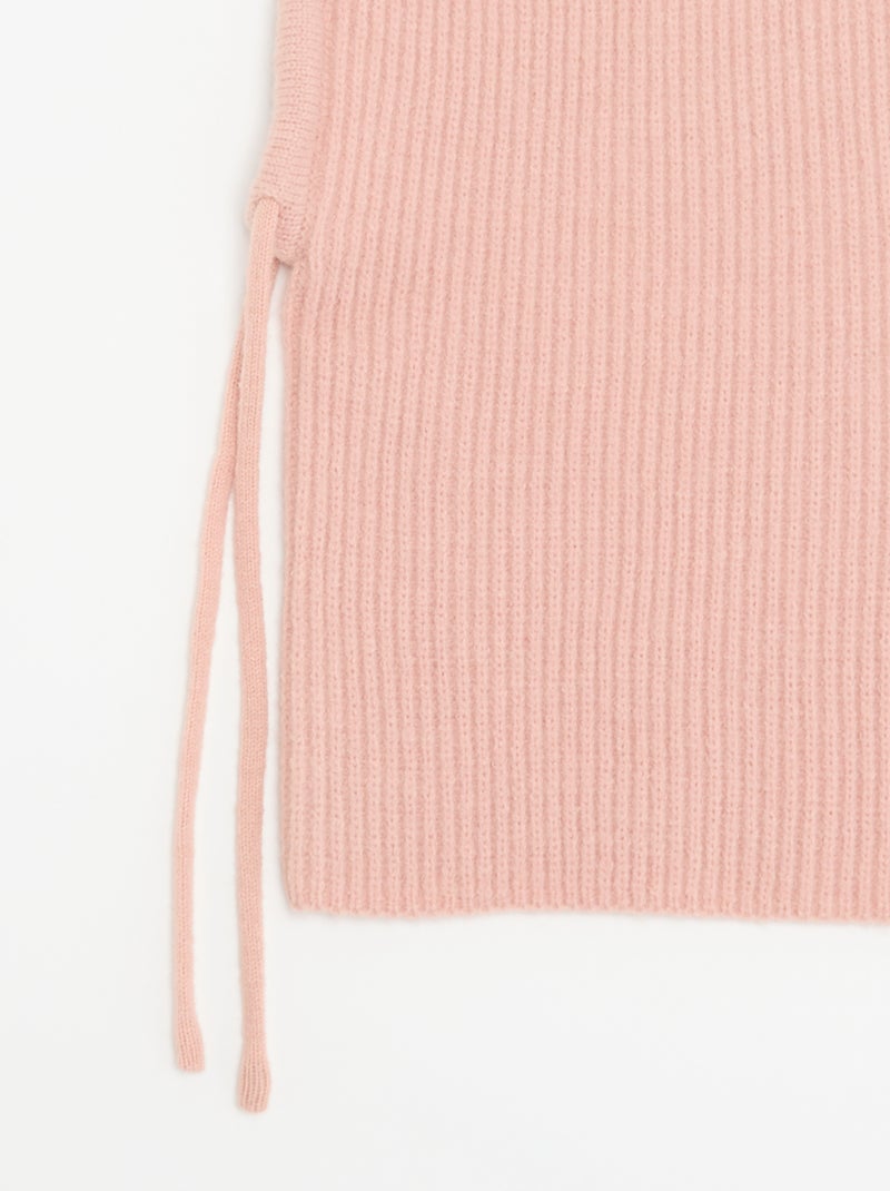 Balaclava canelada lisa Rosa - Kiabi