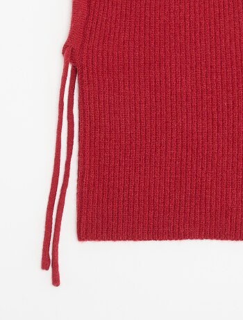 Balaclava canelada lisa