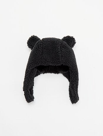 Balaclava com efeito de carneirinho e orelhas divertidas