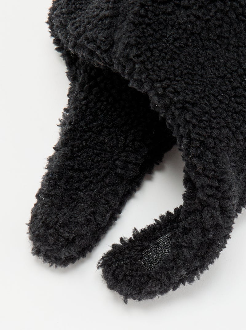 Balaclava com efeito de carneirinho e orelhas divertidas Cinza - Kiabi
