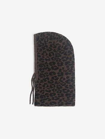 Balaclava com estampado 'leopardo'