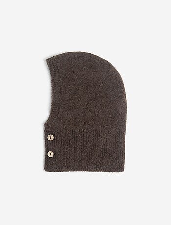 Balaclava com gola e botões