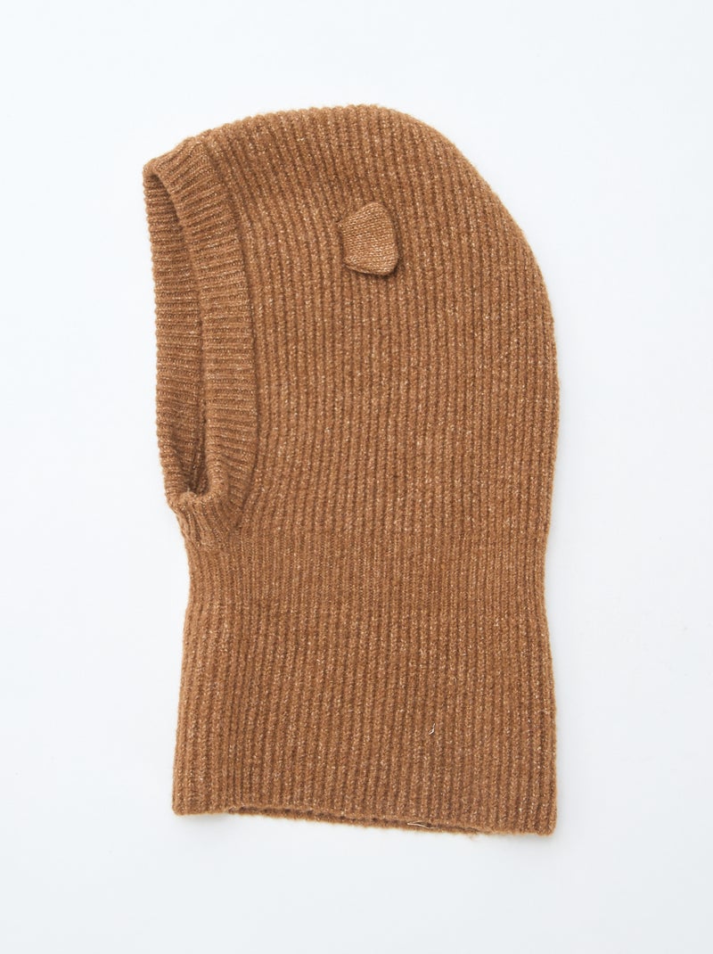 Balaclava de malha animada Bege - Kiabi