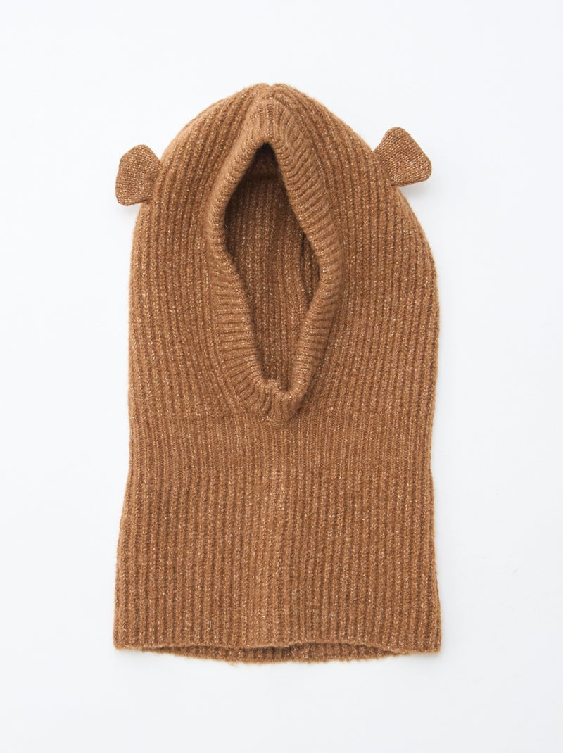 Balaclava de malha animada Bege - Kiabi