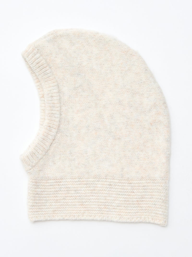 Balaclava fantasia tricotada Bege - Kiabi