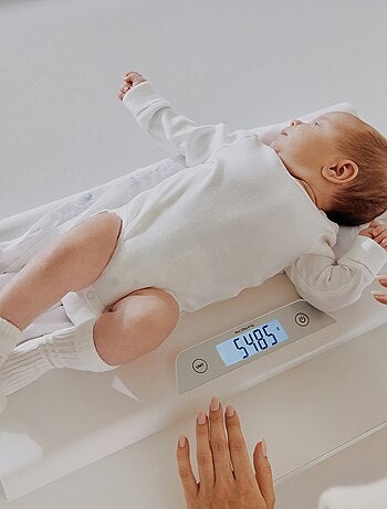 Balança eletrónica para bebé LIONELO – Até 20 kg – Função de tara – Memória da última medição