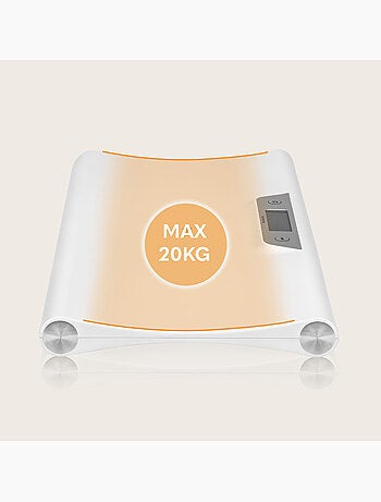 Balança eletrónica para bebé LIONELO – Até 20 kg – Função de tara – Memória da última medição