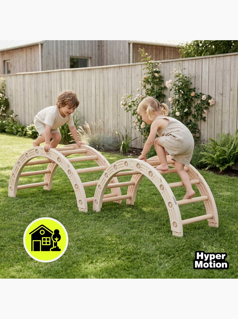 Balanço e roda de ginástica modular 4 em 1 hypermotion para crianças a partir dos 18 meses N/D - Kiabi