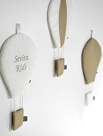 Balão de ar quente em linho para quarto infantil | sevira kids