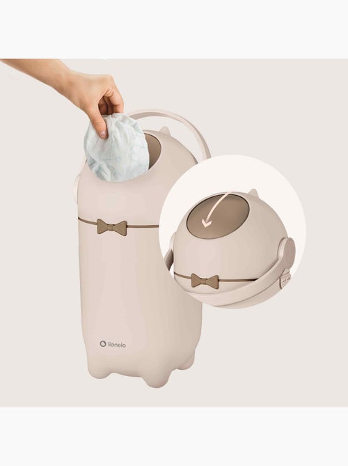 Balde de Fraldas LIONELO Purebin - Hermético - 10 L - Para Sacos Universais - Kiabi Balde de Fraldas LIONELO Purebin - Hermético - 10 L - Para Sacos Universais - Kiabi