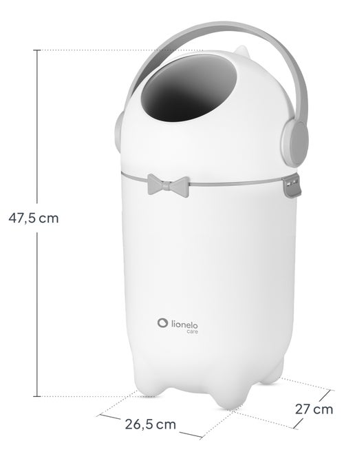 Balde de Fraldas LIONELO Purebin - Hermético - 10 L - Para Sacos Universais - Kiabi
