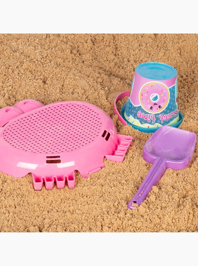 Balde de praia com acessórios e caranguejo color beach N/D - Kiabi