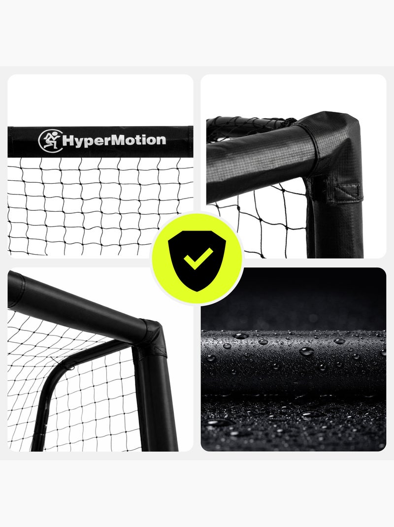 Baliza de futebol hypermotion 240 × 160 cm – preta, robusta e estável Preto - Kiabi