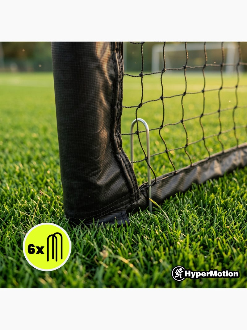Baliza de futebol hypermotion 240 × 160 cm – preta, robusta e estável Preto - Kiabi