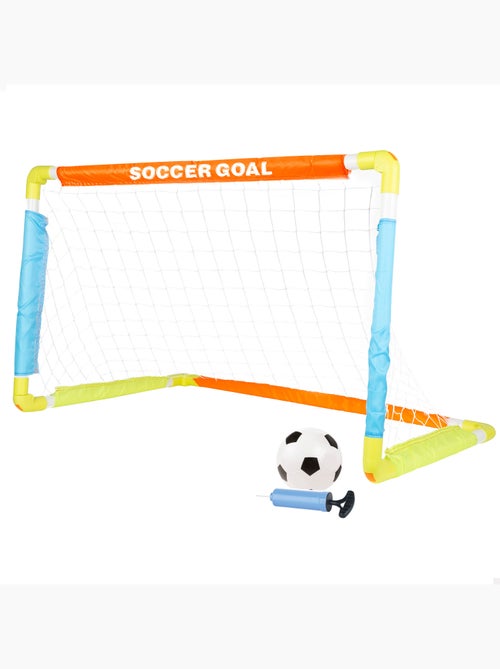 Baliza de futebol para crianças com bola, insuflador e cavilhas fun area! - Kiabi Baliza de futebol para crianças com bola, insuflador e cavilhas fun area! - Kiabi