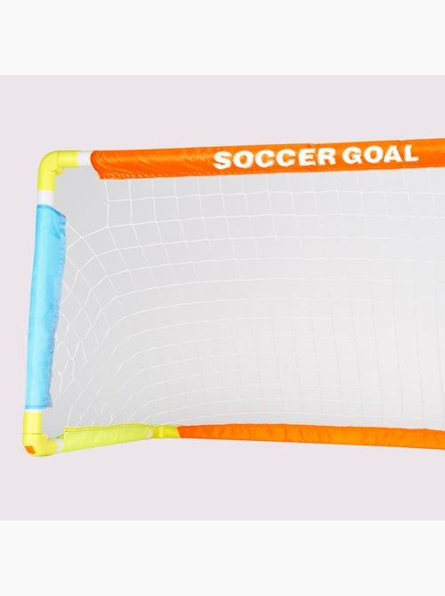 Baliza de futebol para crianças com bola, insuflador e cavilhas fun area! - Kiabi Baliza de futebol para crianças com bola, insuflador e cavilhas fun area! - Kiabi