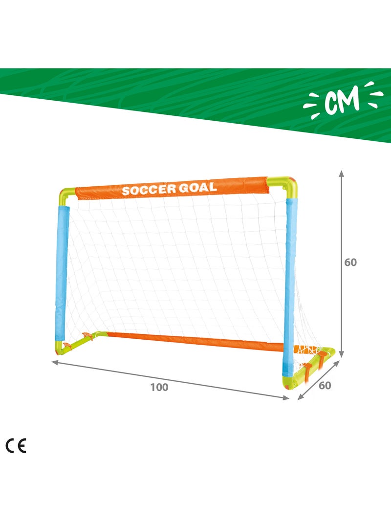 Baliza de futebol para crianças com bola, insuflador e cavilhas fun area! N/D - Kiabi