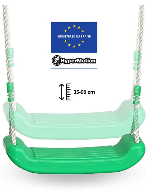 Baloiço de jardim xxxl hypermotion em aço com trapézio e parede de escalada - Kiabi
