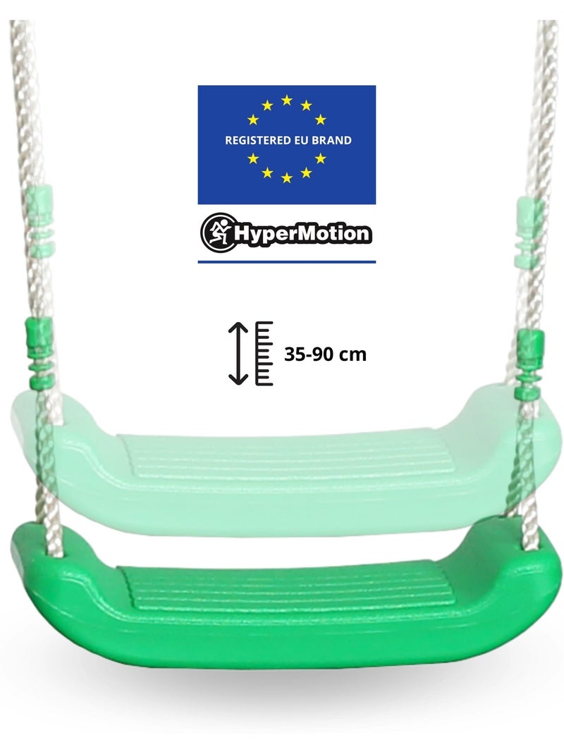 Baloiço de jardim xxxl hypermotion em aço com trapézio e parede de escalada Verde - Kiabi