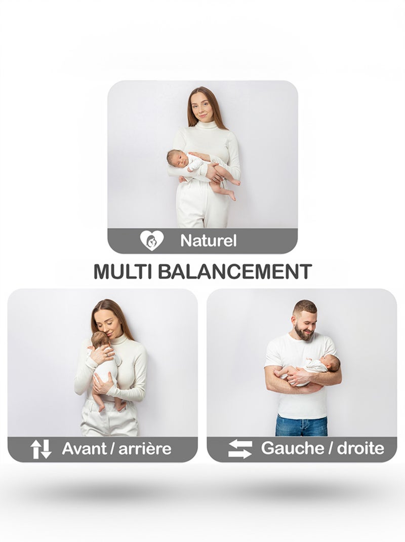 Baloico/transat eletrico de bebe Emy balanco natural Bege - Kiabi