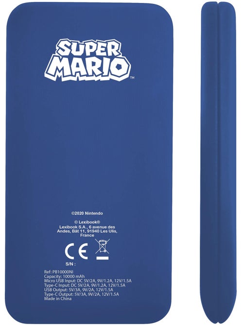 Banco de potência de carregamento rápido super mario 10.000 mah - Kiabi