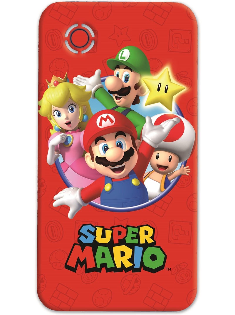 Banco de potência de carregamento rápido super mario 10.000 mah Vermelho - Kiabi