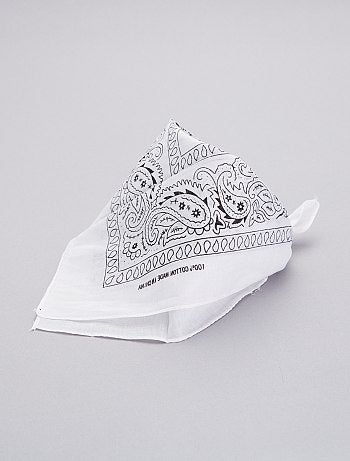 Bandana em algodão estampado- - Kiabi