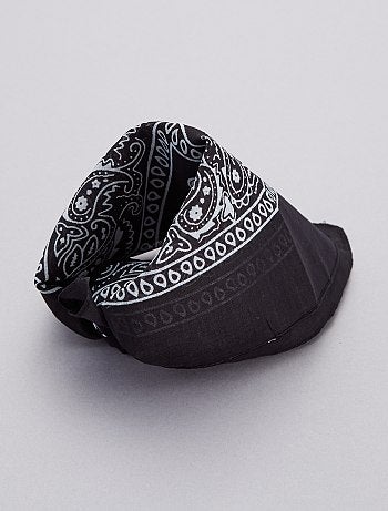 Bandana em algodão estampado-