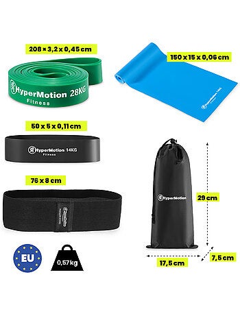 Bandas de resistência hypermotion para homens para força e massa muscular