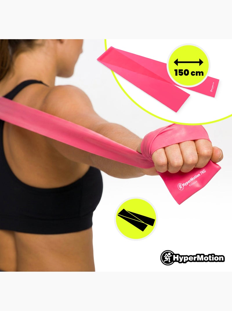 Bandas de resistência hypermotion para mulheres para força e tonificação Vermelho - Kiabi