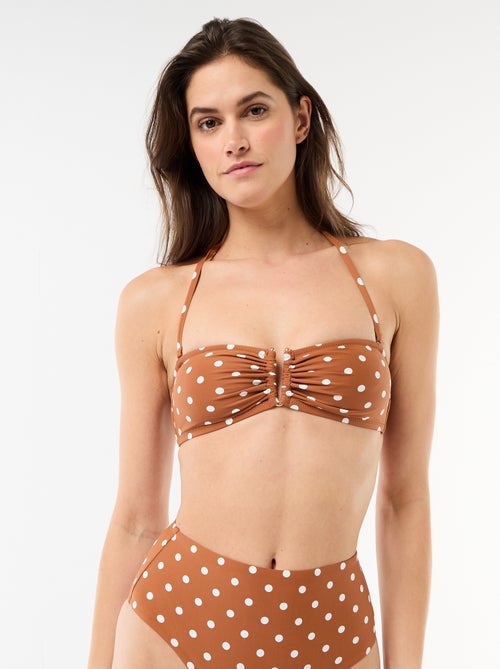 Bandeau de banho com estampado de bolinhas - Kiabi
