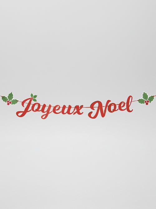 Bandeira 'Feliz Natal' - Kiabi