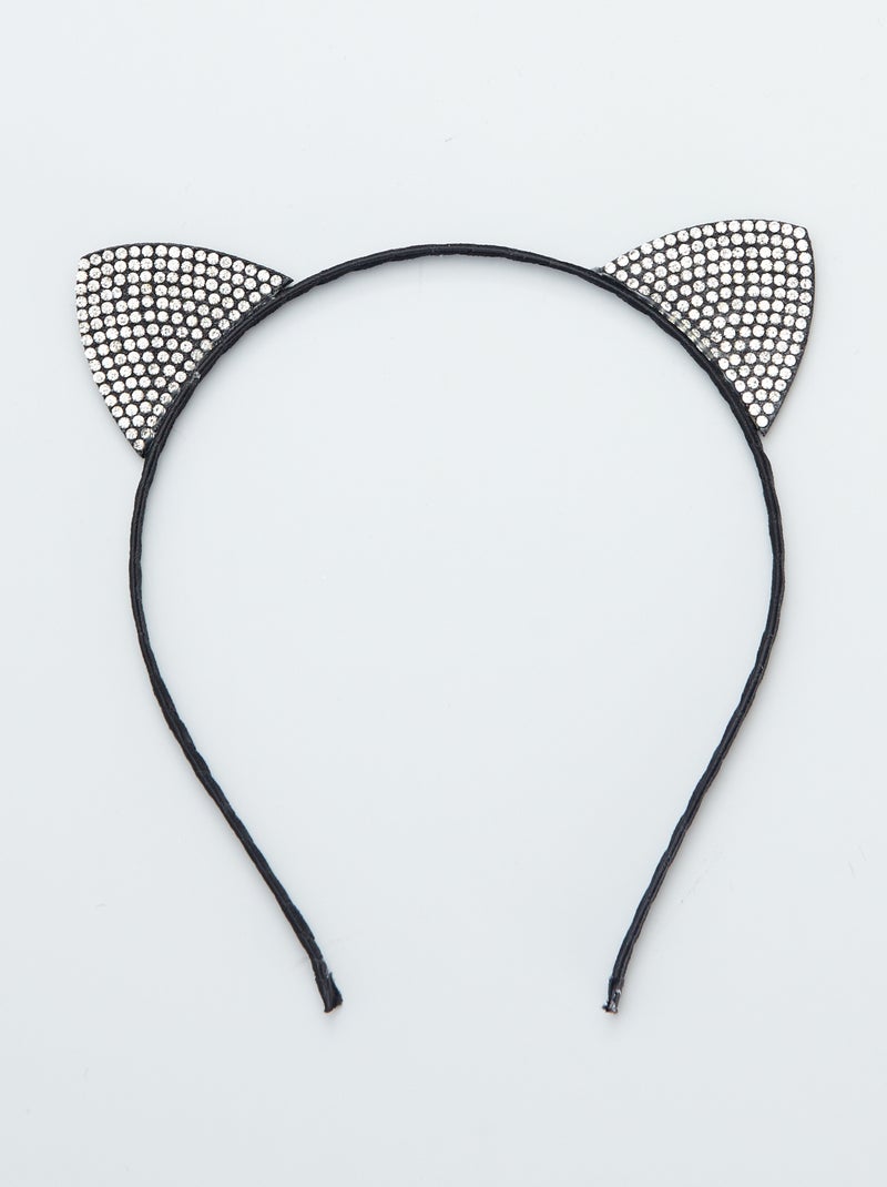 Bandolete 'cabeça de gato' Preto - Kiabi