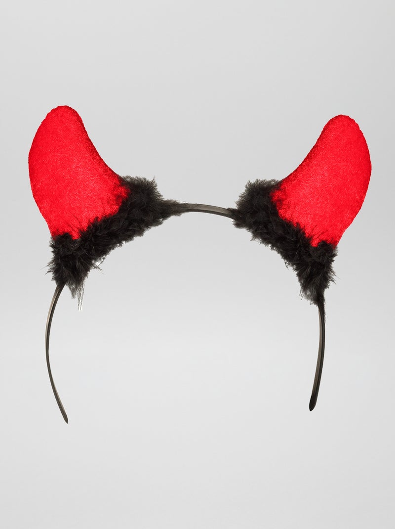 Bandolete 'chifres de diabo' Vermelho - Kiabi