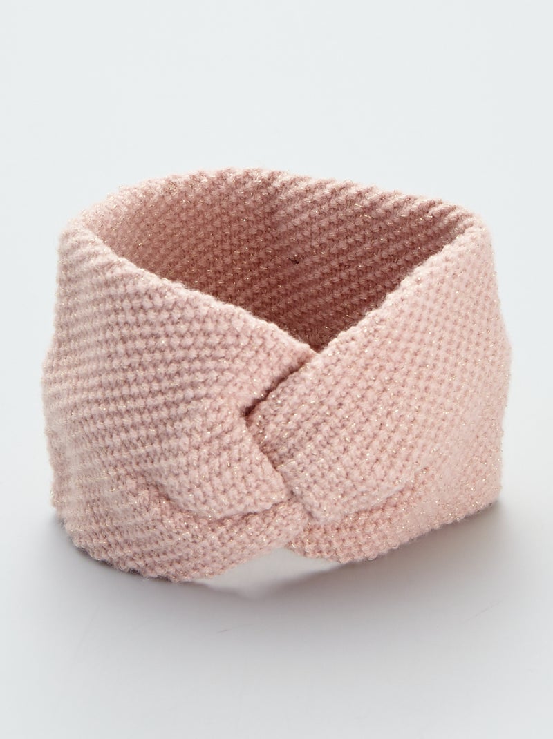 Bandolete com efeito ninho de abelha ROSA - Kiabi