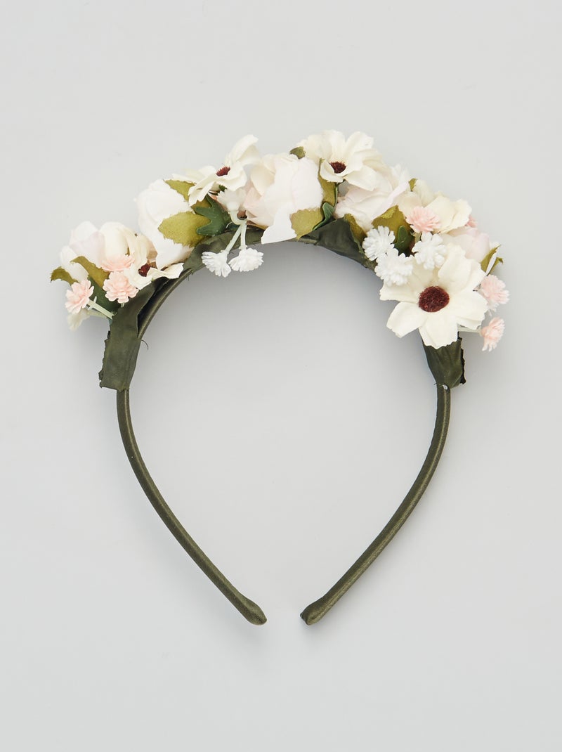 Bandolete com flores BRANCO - Kiabi