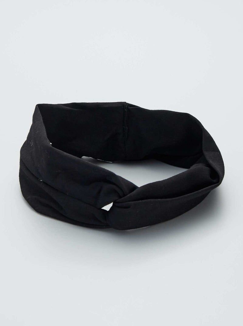Bandolete de algodão Preto - Kiabi