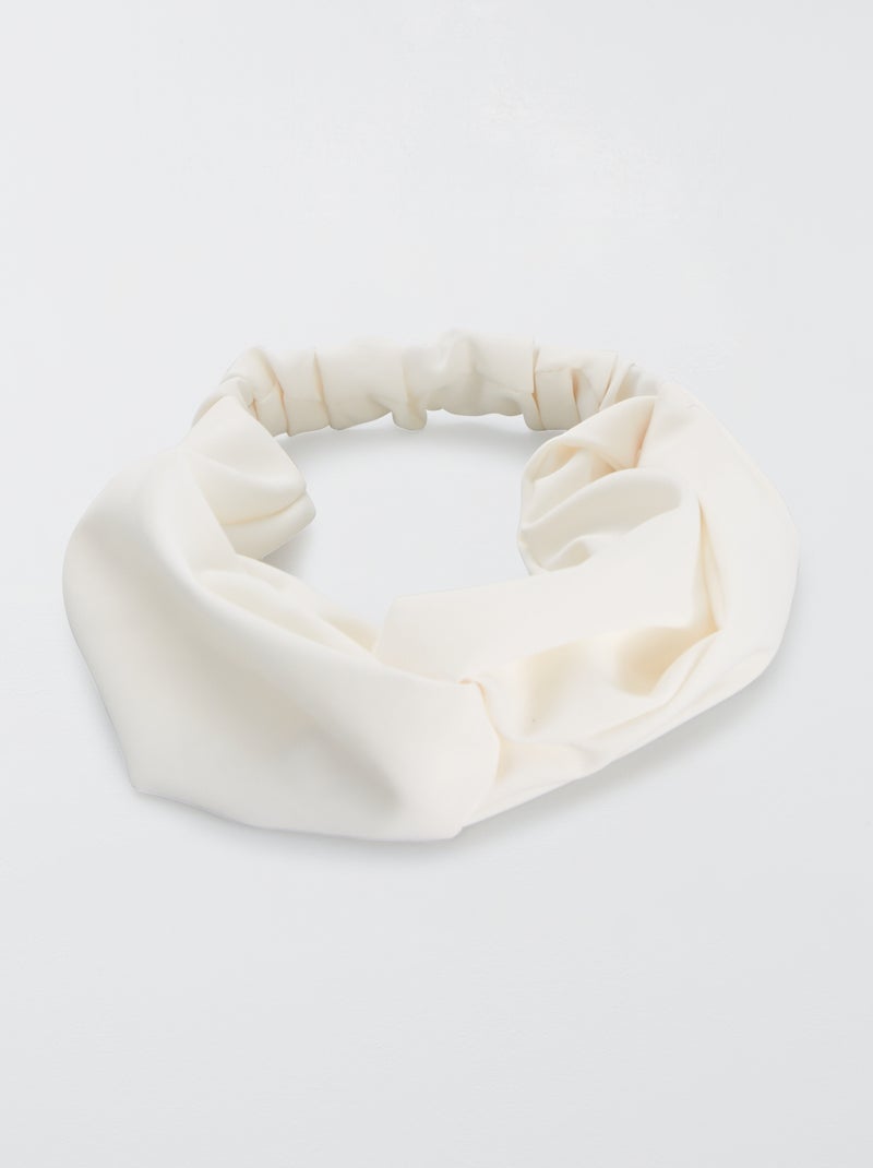 Bandolete elástica com motivos floridos Branco - Kiabi