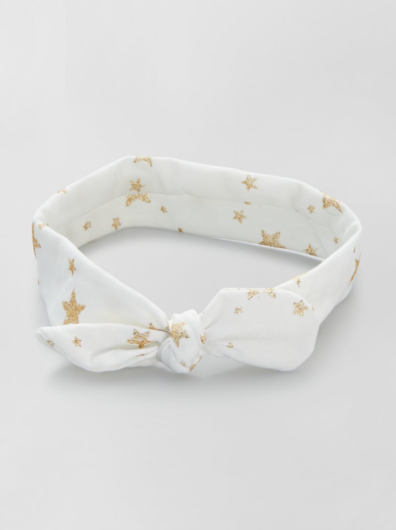 Bandolete em tecido estampado BRANCO - Kiabi