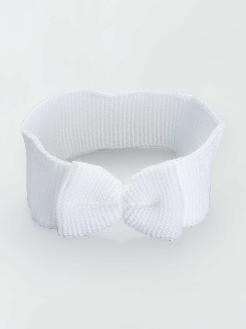 Bandolete em tricô 'La Manufacture de Layette' Branco - Kiabi