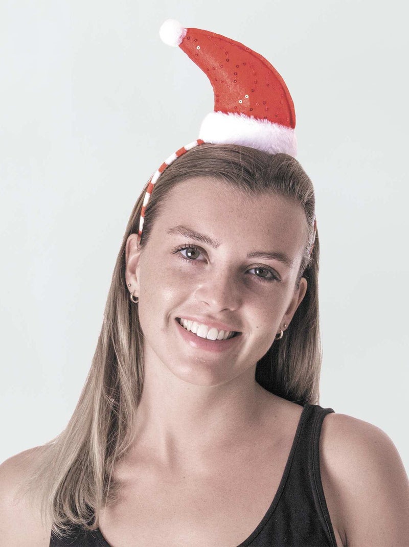 Bandolete 'Gorro de Natal' VERMELHO - Kiabi
