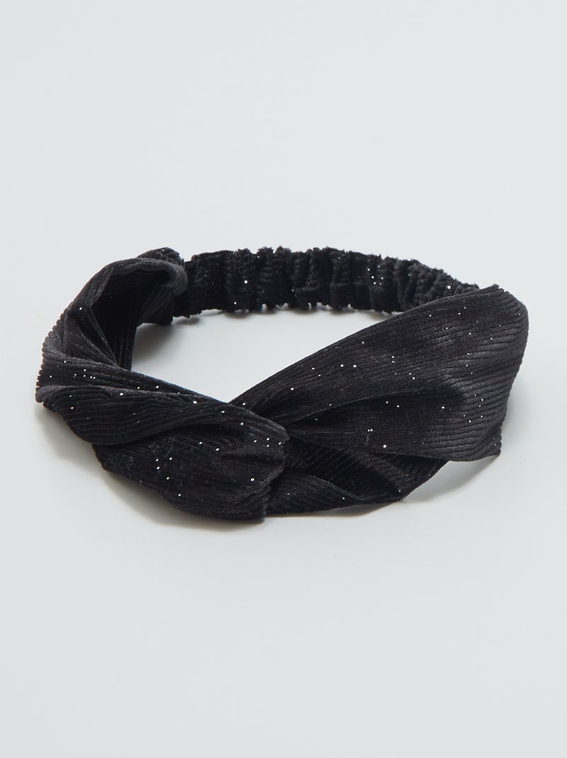 Bandolete para o cabelo PRETO - Kiabi