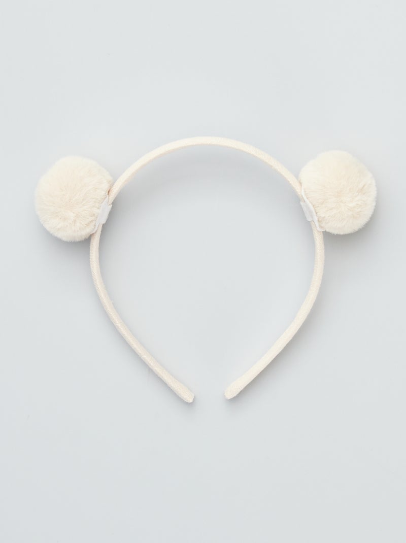 Bandolete pompom BRANCO - Kiabi